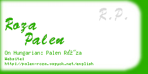 roza palen business card